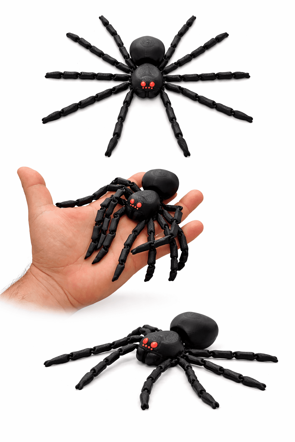 Wielki Pająk Flexi czarny