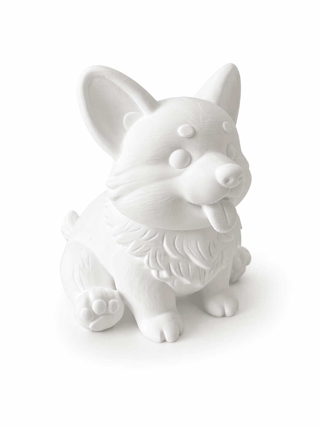 Figurka Corgi 3D do malowania – piesek model DIY dla dzieci i dorosłych