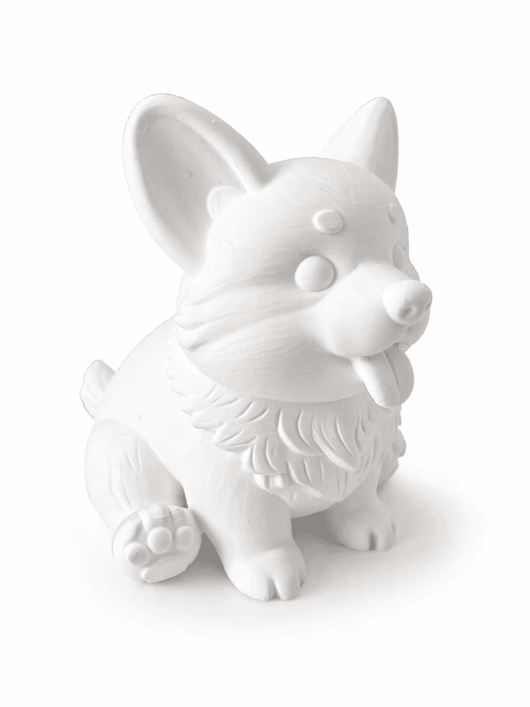 Figurka Corgi 3D do malowania – piesek model DIY dla dzieci i dorosłych