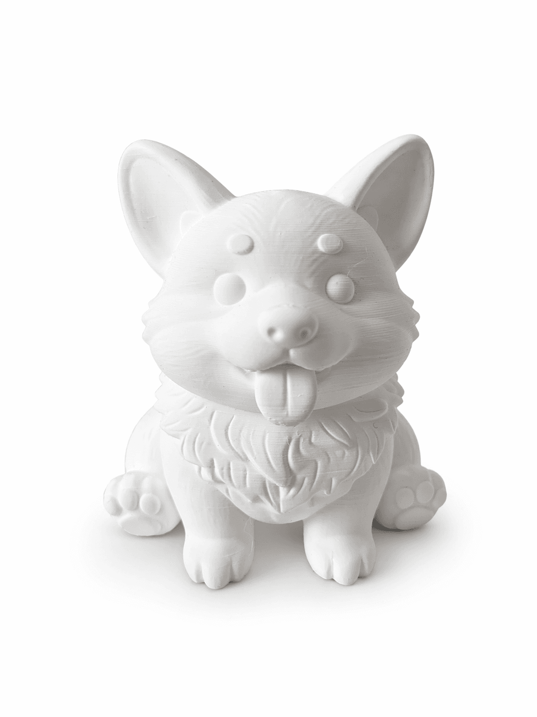 Figurka Corgi 3D do malowania – piesek model DIY dla dzieci i dorosłych