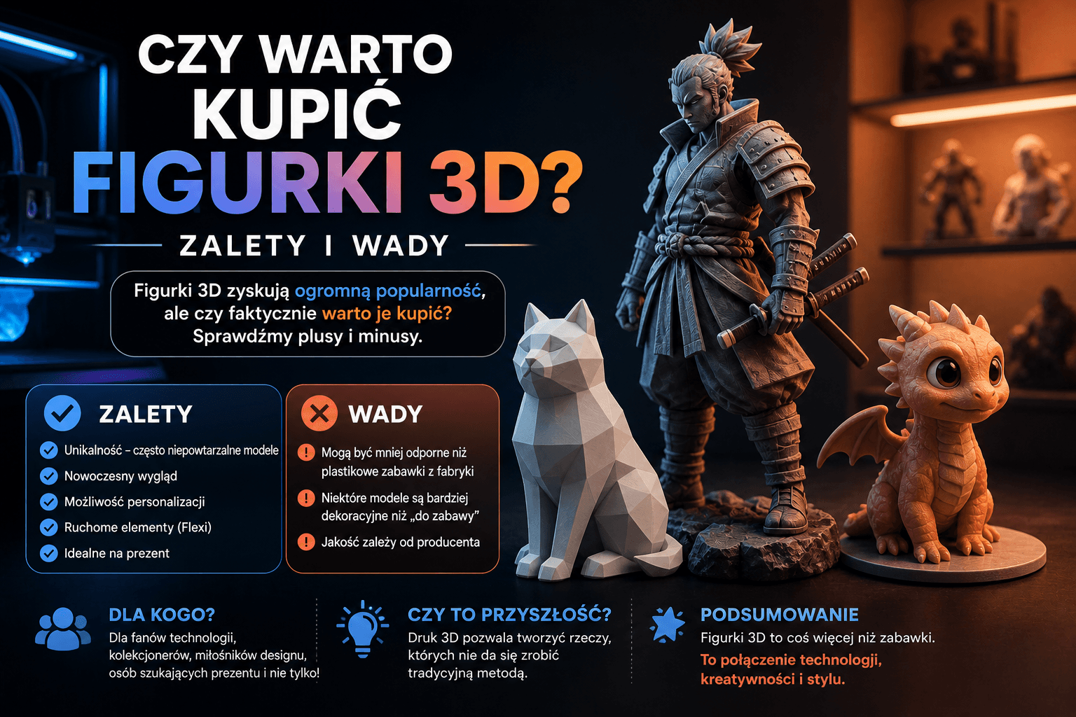 👉 Czy warto kupić figurki 3D? Zalety i wady