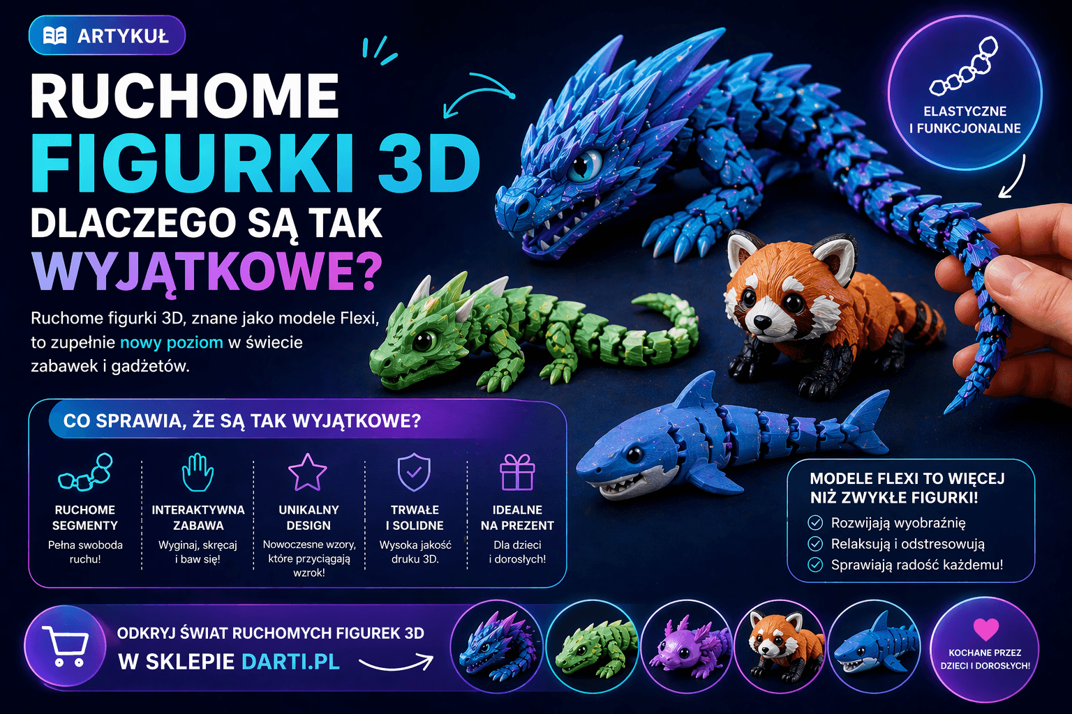 👉 Ruchome figurki 3D – dlaczego są tak wyjątkowe?